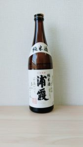 浦霞 純米酒 表ラベル