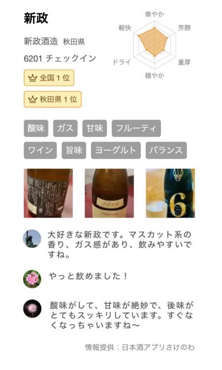 日本酒のフレーバーチャートや銘柄情報をあなたのサイトにプラス。日本酒アプリさけのわがウィジェットを無料提供