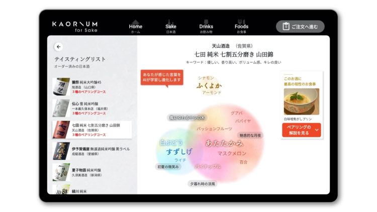 【世界初】風味を言語化する日本酒ソムリエAI「KAORIUM for Sake」2020年12月9日(水)ローンチ　～嗅覚のデジタライゼーションを起こすプロジェクト～