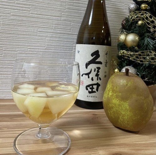 ラ・フランスで日本酒サングリア