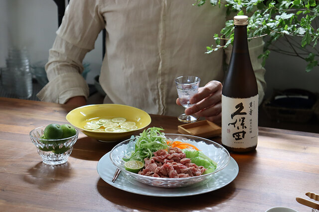 【KUBOTAYA】日本酒をもっと楽しむおつまみレシピ｜牛冷しゃぶ すだち香る塩出汁で