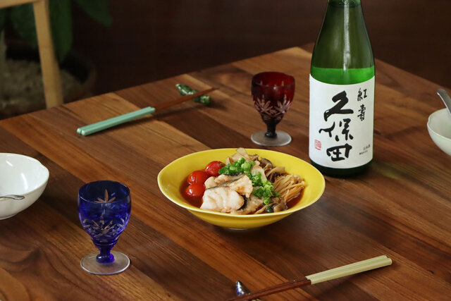 【KUBOTAYA】日本酒をもっと楽しむおつまみレシピ｜たらときのこの蒸し浸し