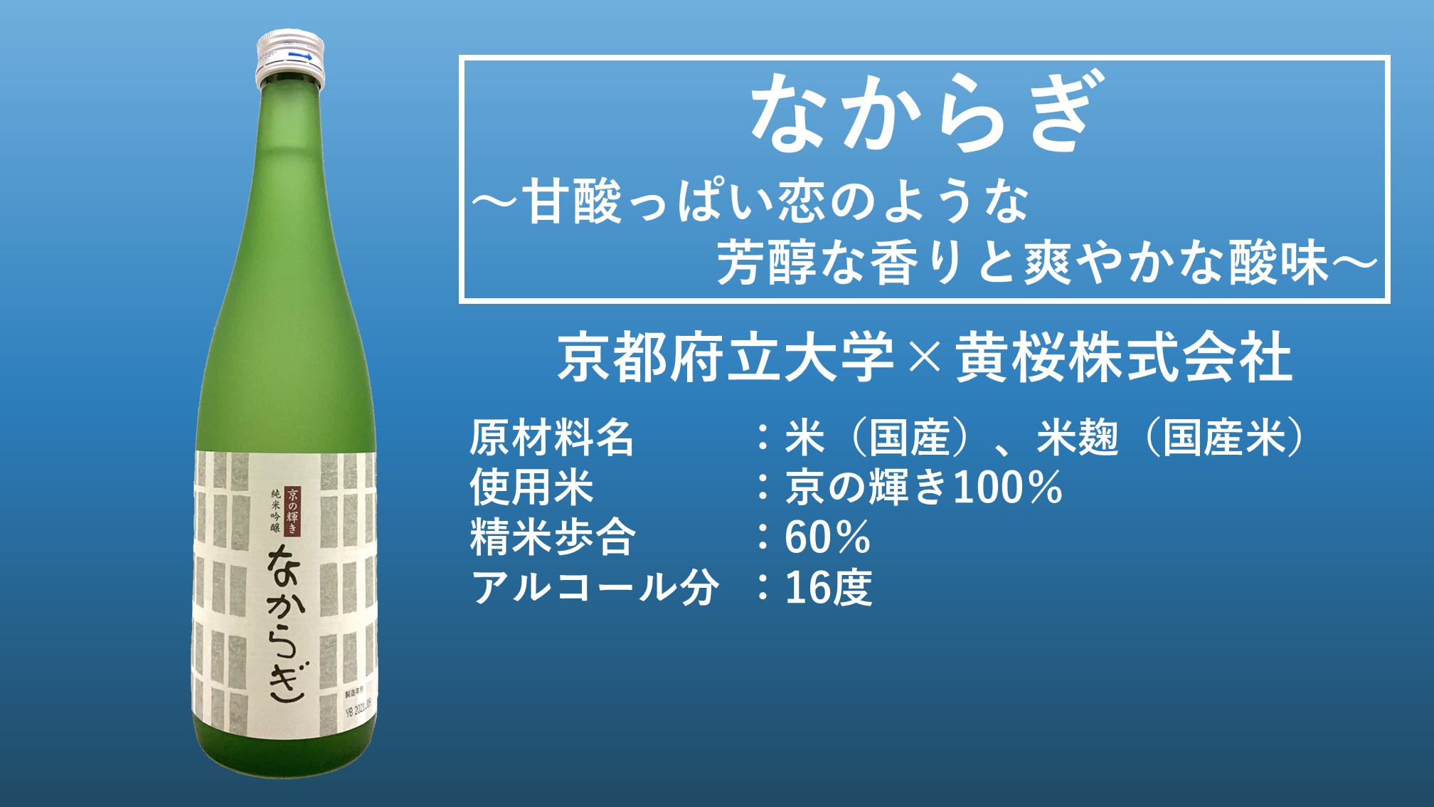 【目標金額達成！】【お酒好きのあなたに】お酒造りに携わる若者を応援したい！！大学オリジナルお酒研究会を応援しようプロジェクト