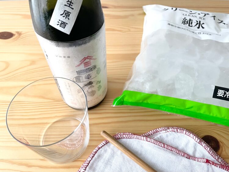 日本酒ロックの作り方