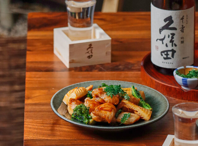 鶏と筍の甘辛照り焼き