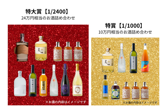 年末年始を祝うお酒がランダムに届く「酒ガチャ福袋 2024」を開催