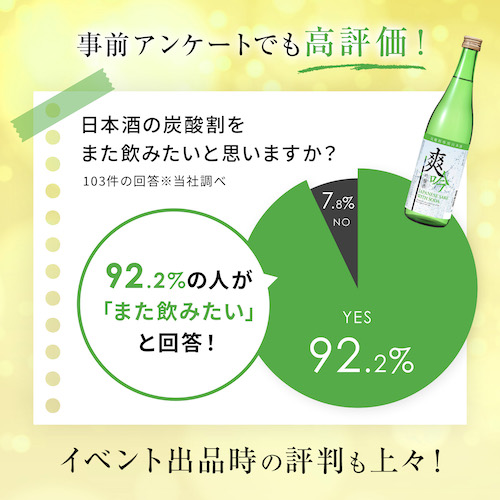 【限定生産】ジョッキで飲める新感覚の日本酒『爽吟』