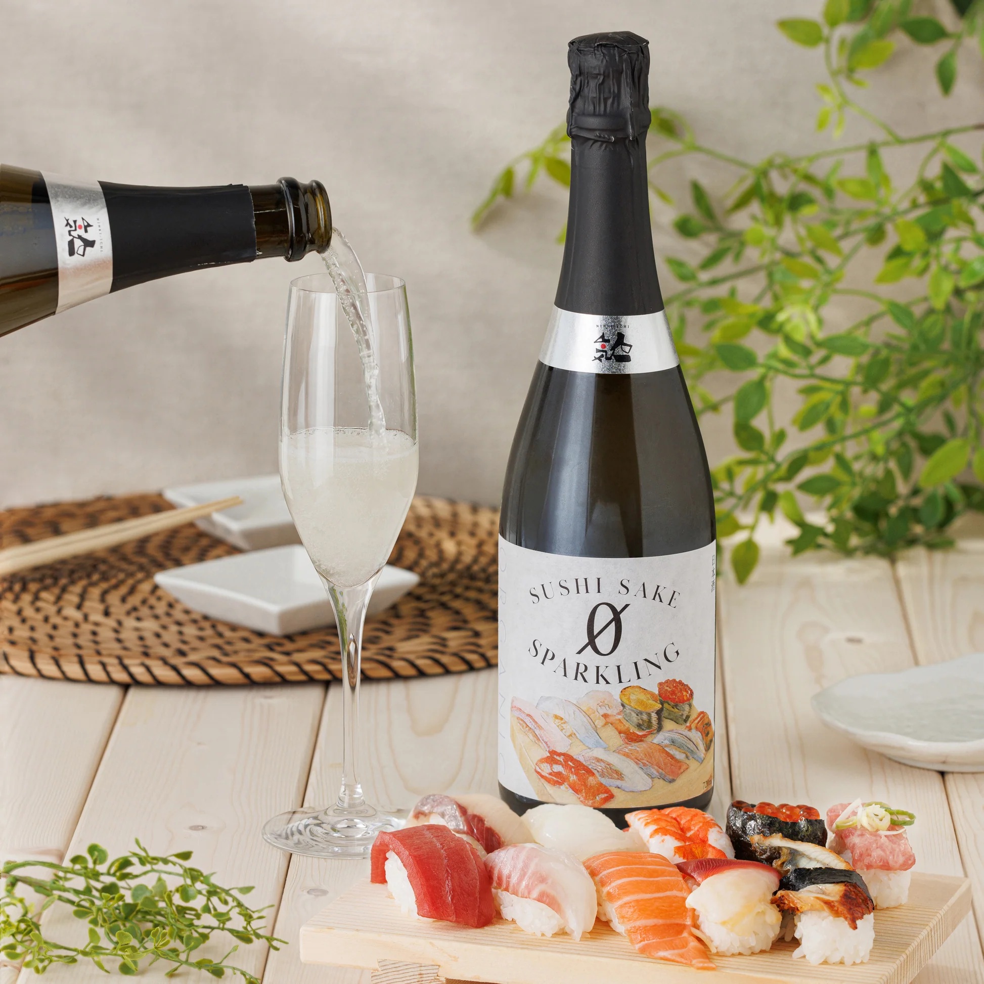 寿司に寄り添う、本格スパークリング清酒「SUSHI SAKE 0 SPARKLING ORGANIC」新発売