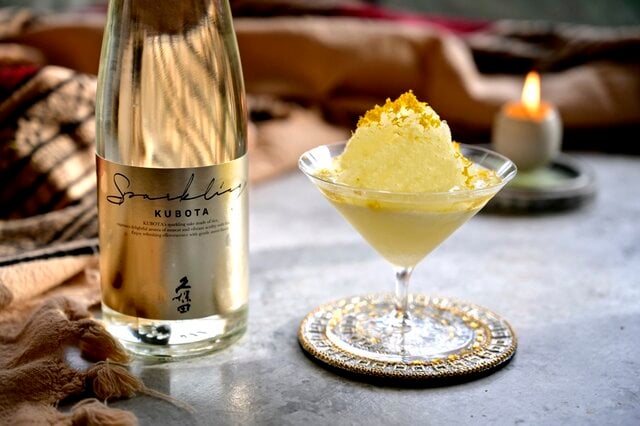 久保田 スパークリングと生ゆずのしゃりりんシャーベット