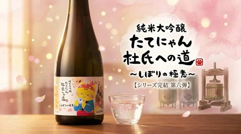【楯の川酒造】“たてにゃん”ついに杜氏へ——3年の物語が完結、涙の最終章「しぼりの極意」発売