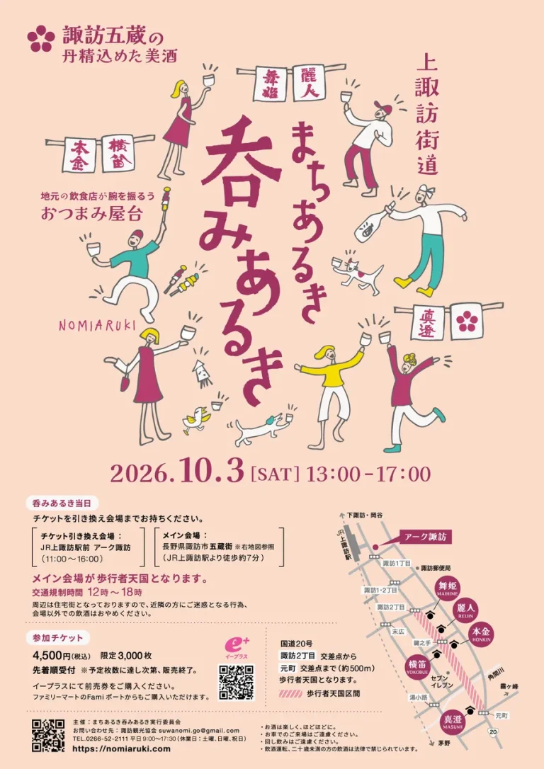 上諏訪街道 まちあるき呑みあるき